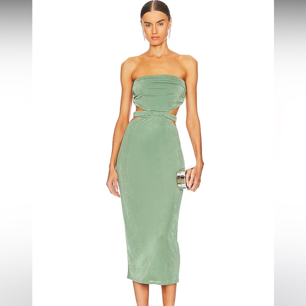 Not Yours To Keep Arielle MIDI Dress.
